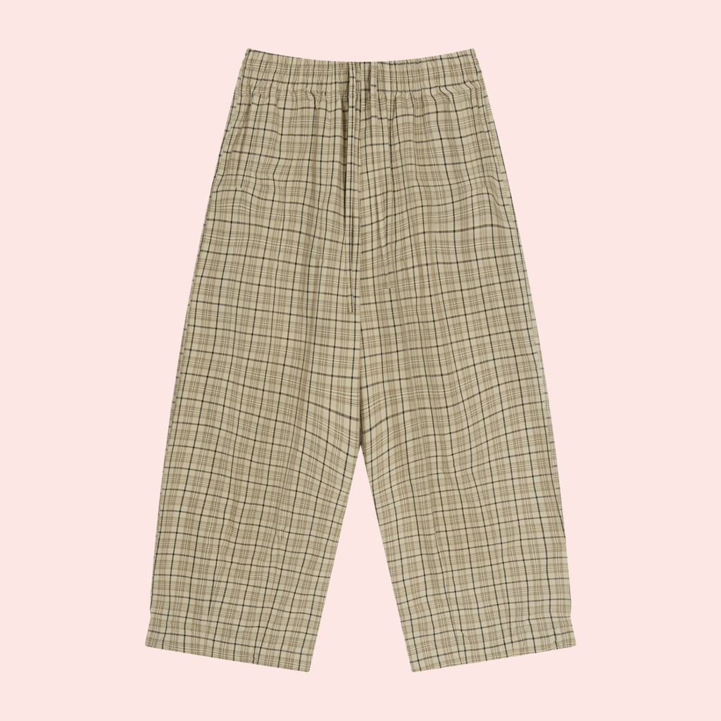 God's Girl Plaid Wide Leg Trouser