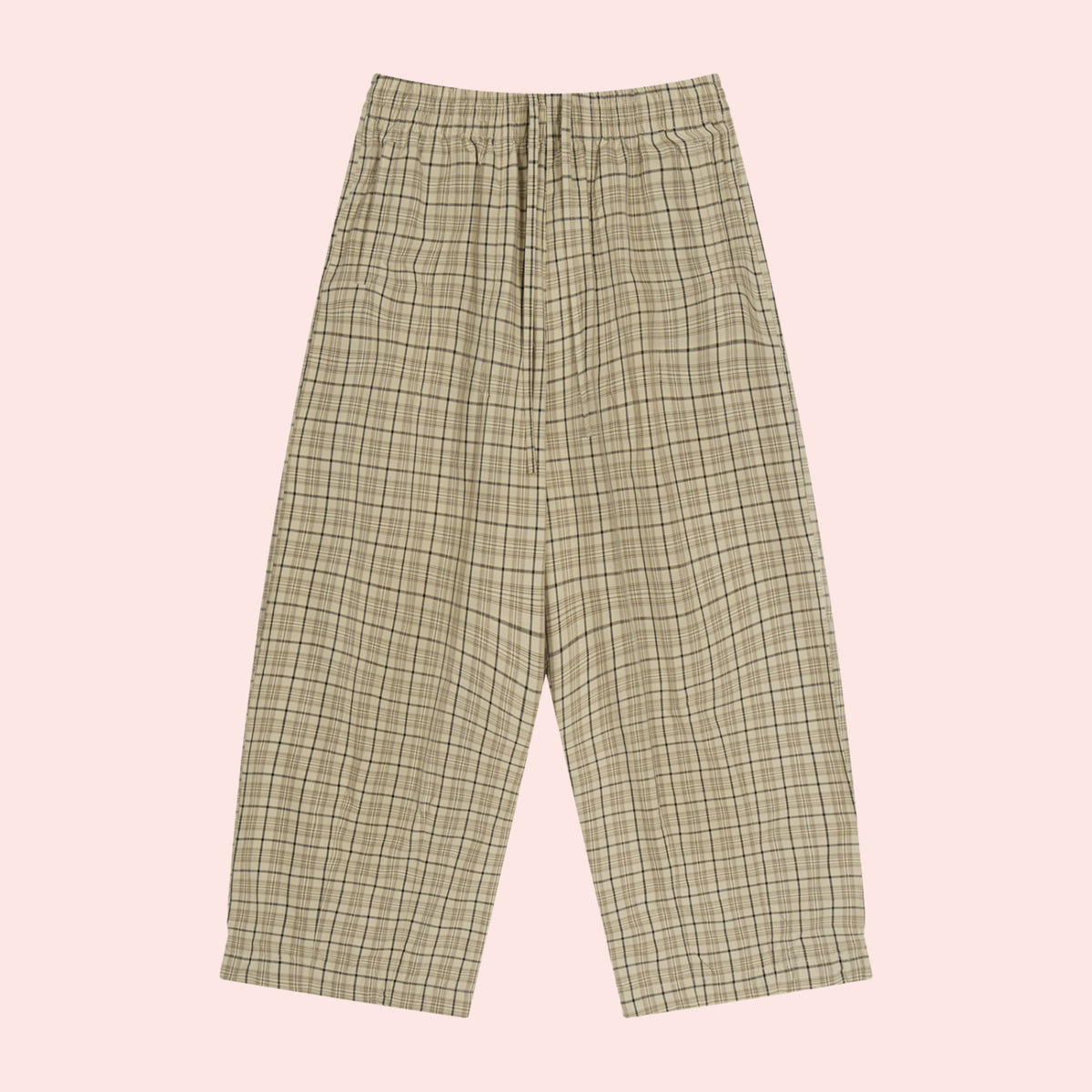 God's Girl Plaid Wide Leg Trouser
