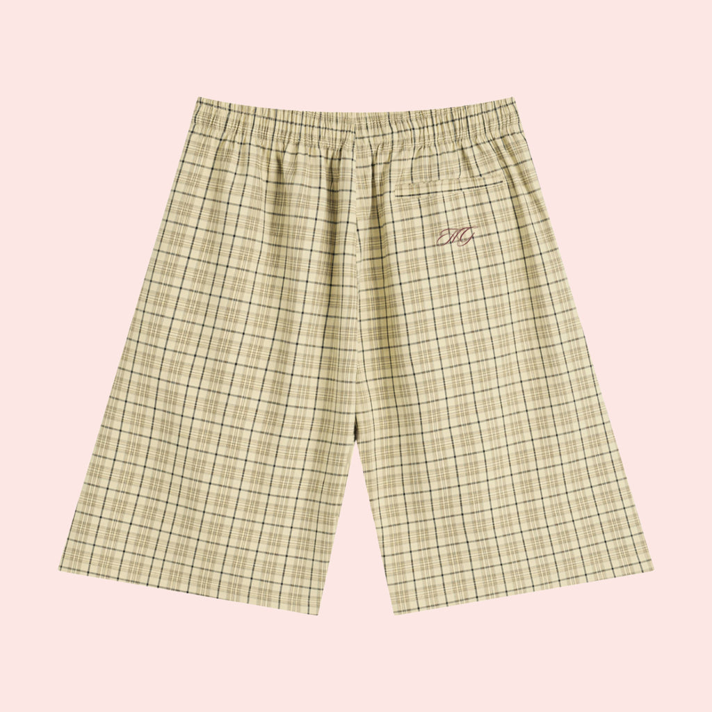 God's Girl Plaid Wide Leg Shorts
