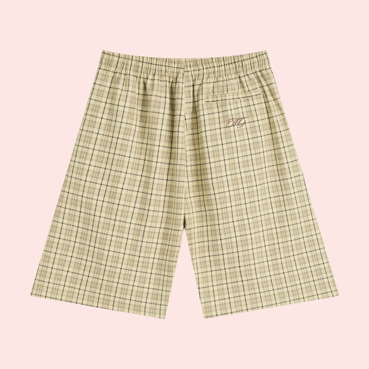 God's Girl Plaid Wide Leg Shorts