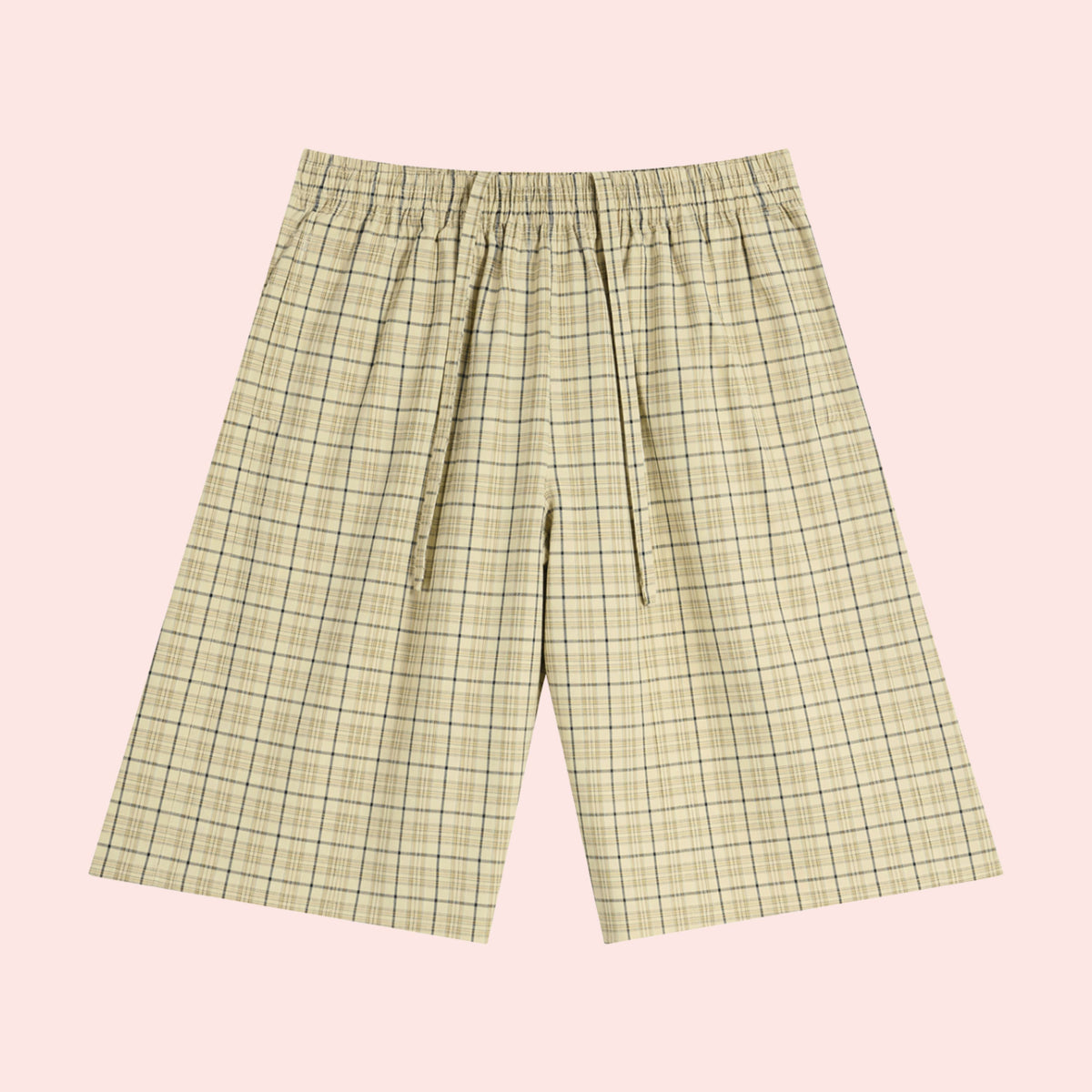God's Girl Plaid Wide Leg Shorts
