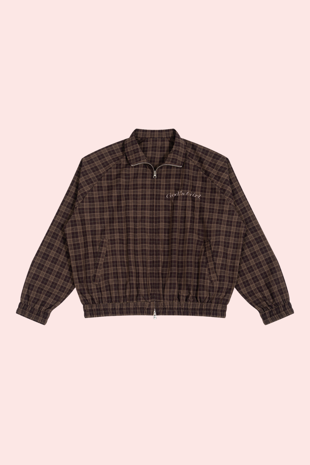 God's Girl Plaid Track Jacket