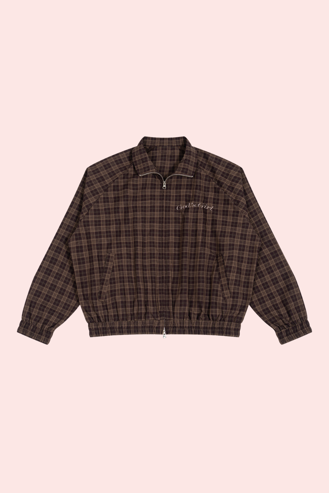 God's Girl Plaid Track Jacket