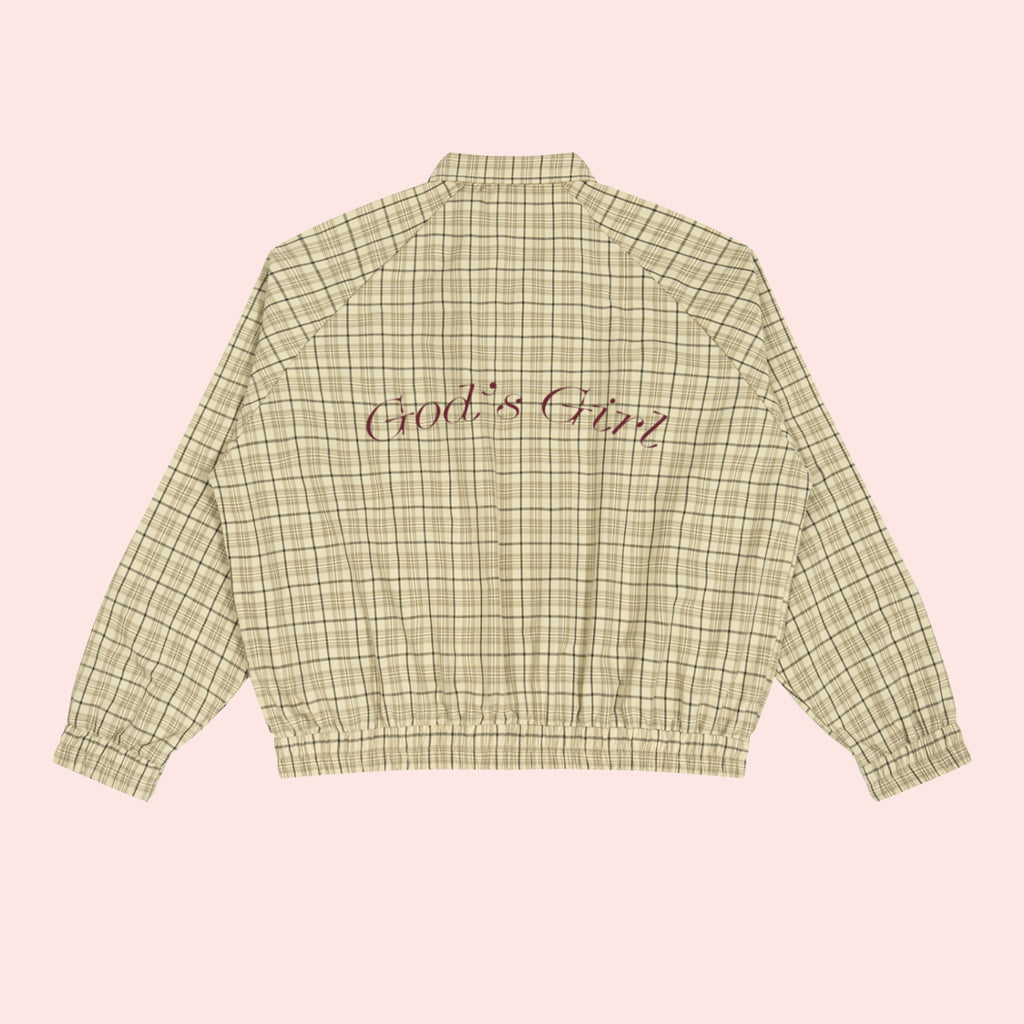 God's Girl Plaid Track Jacket