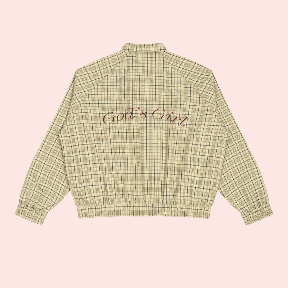 God's Girl Plaid Track Jacket