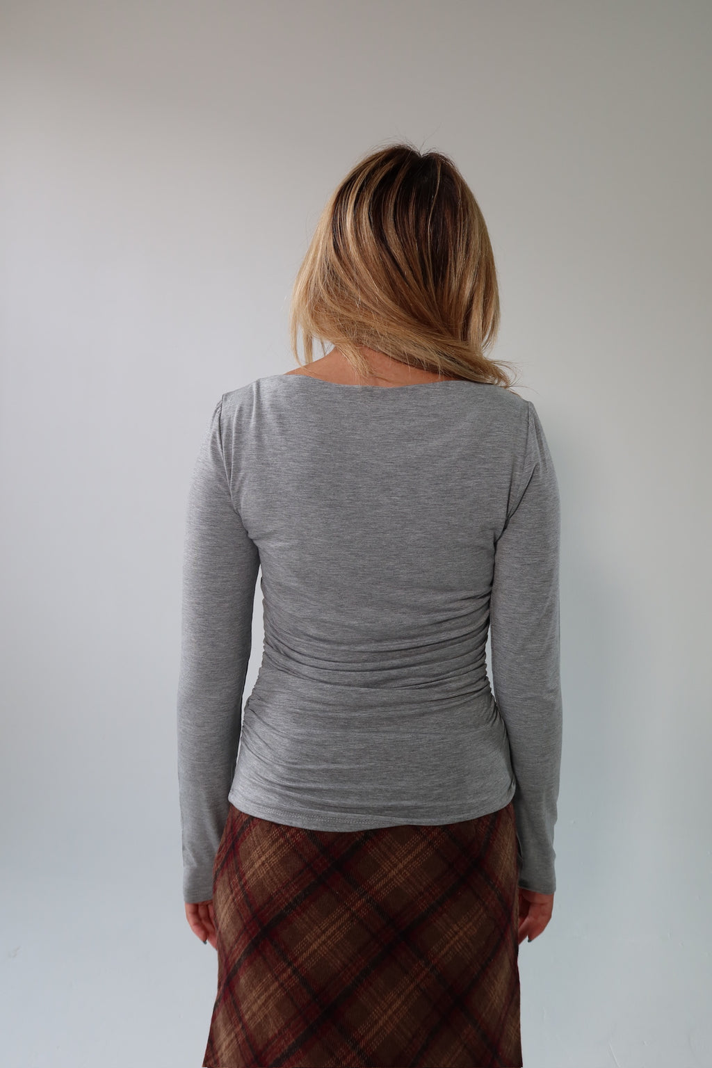 Warm Up Ruched Long Sleeve Top