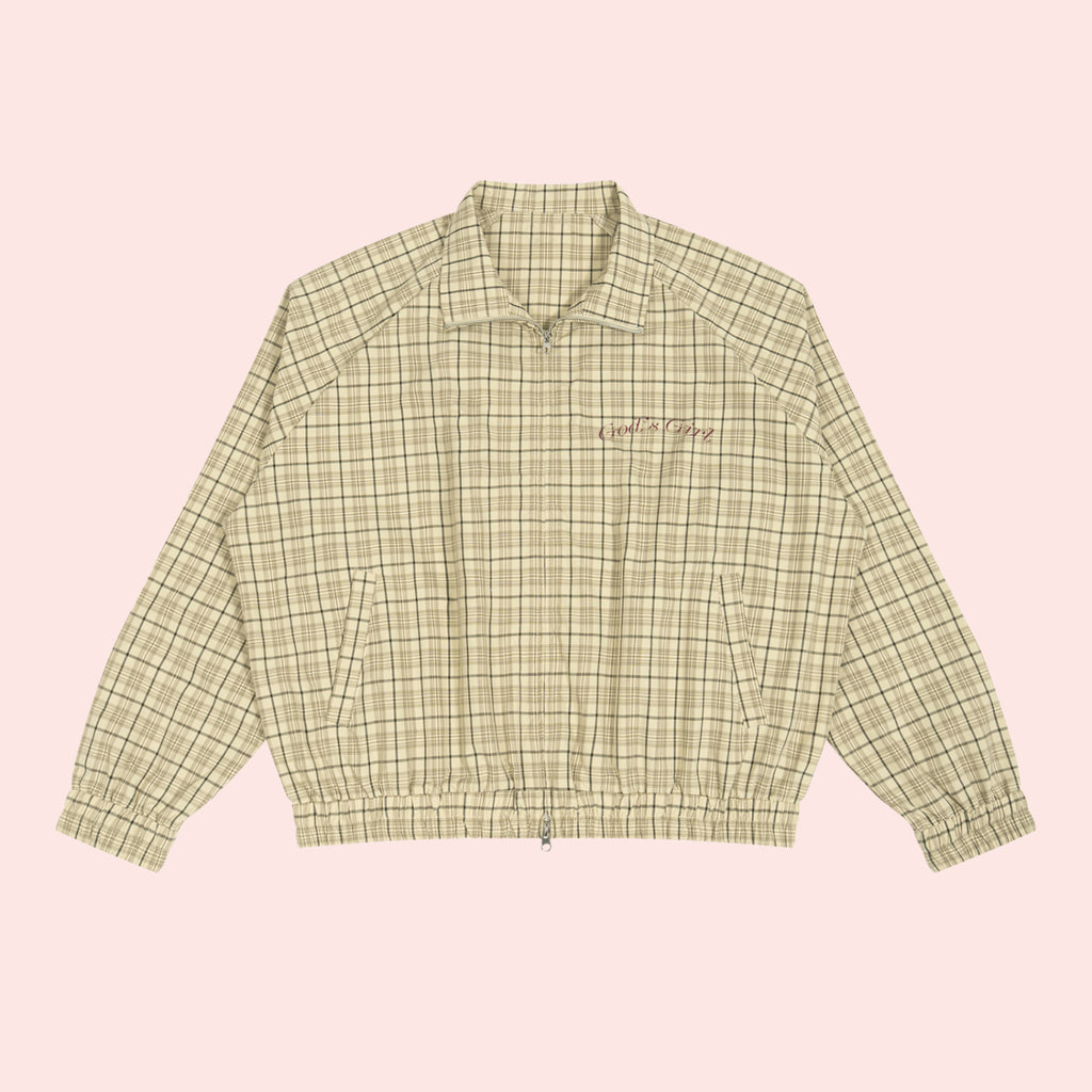 God's Girl Plaid Track Jacket