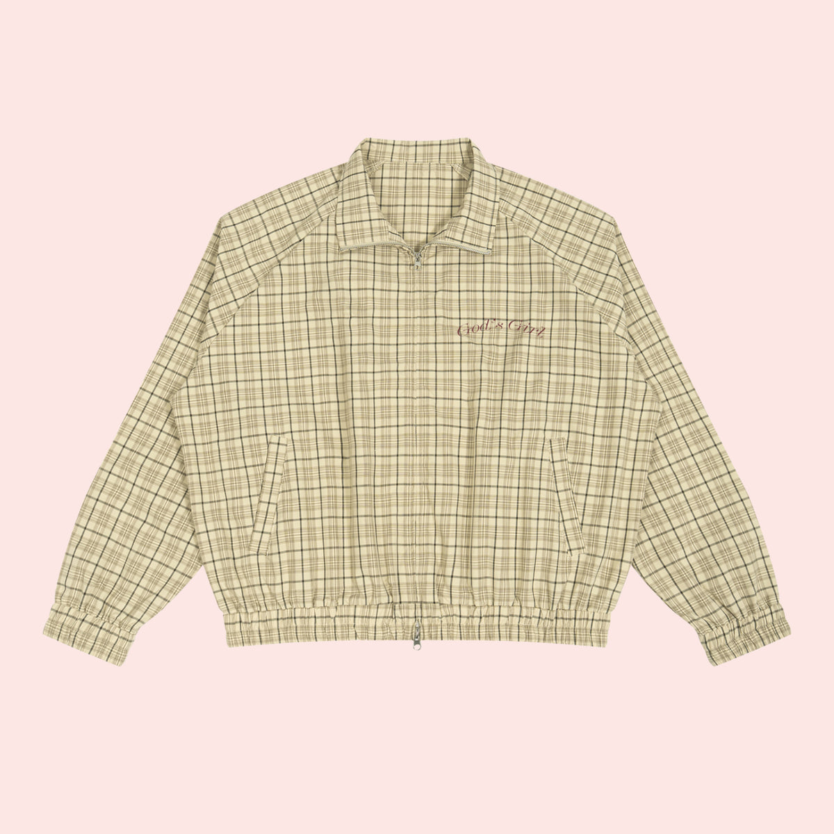 God's Girl Plaid Track Jacket
