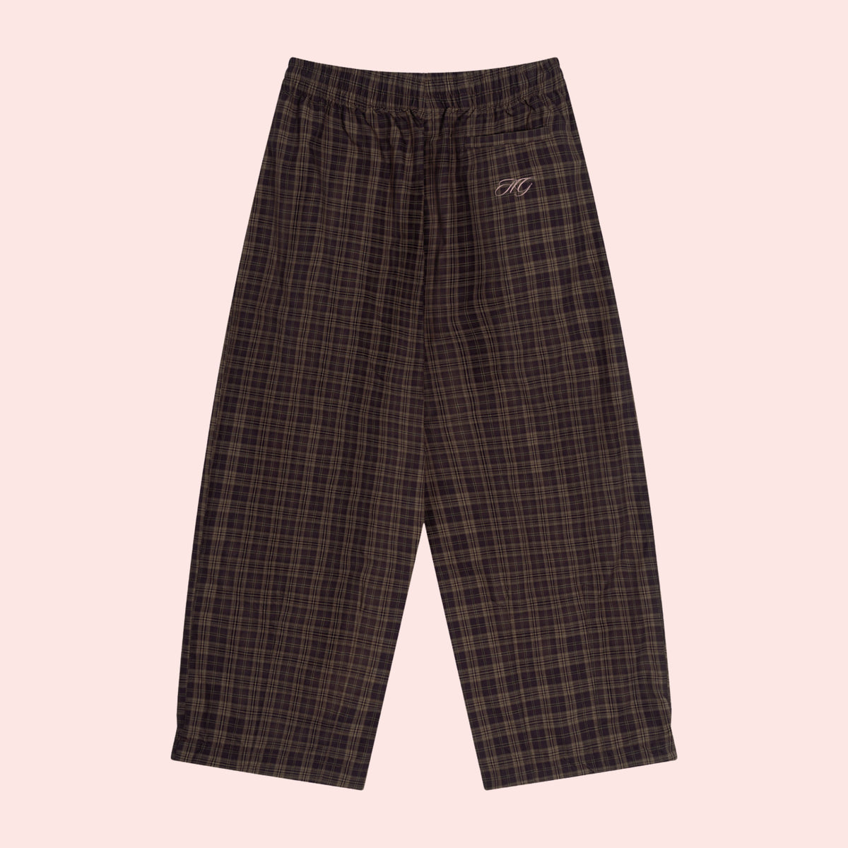 God's Girl Plaid Wide Leg Trouser