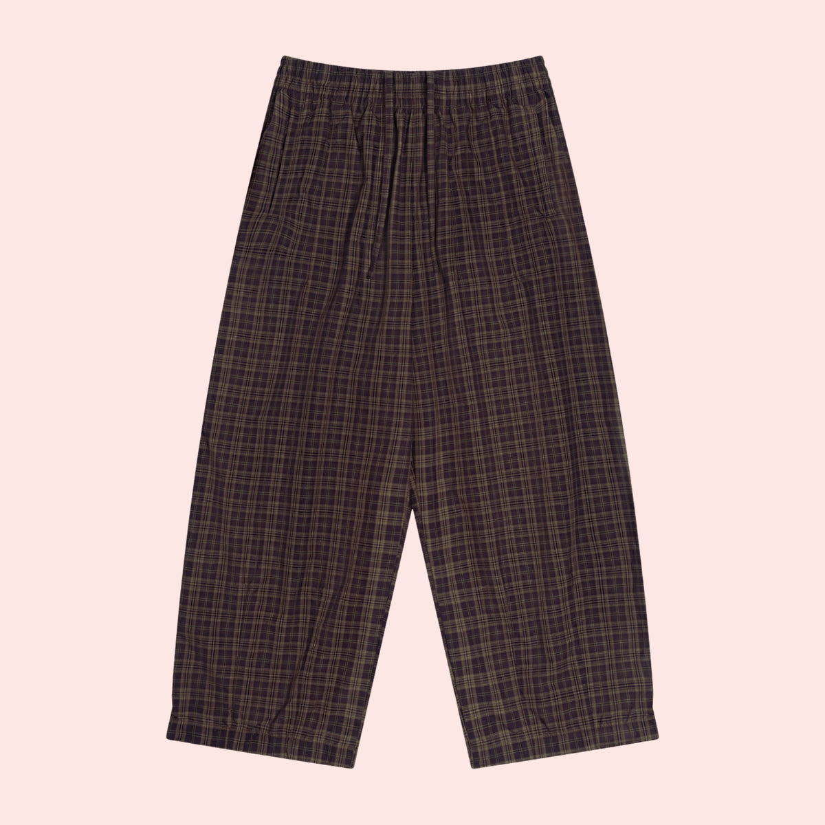 God's Girl Plaid Wide Leg Trouser