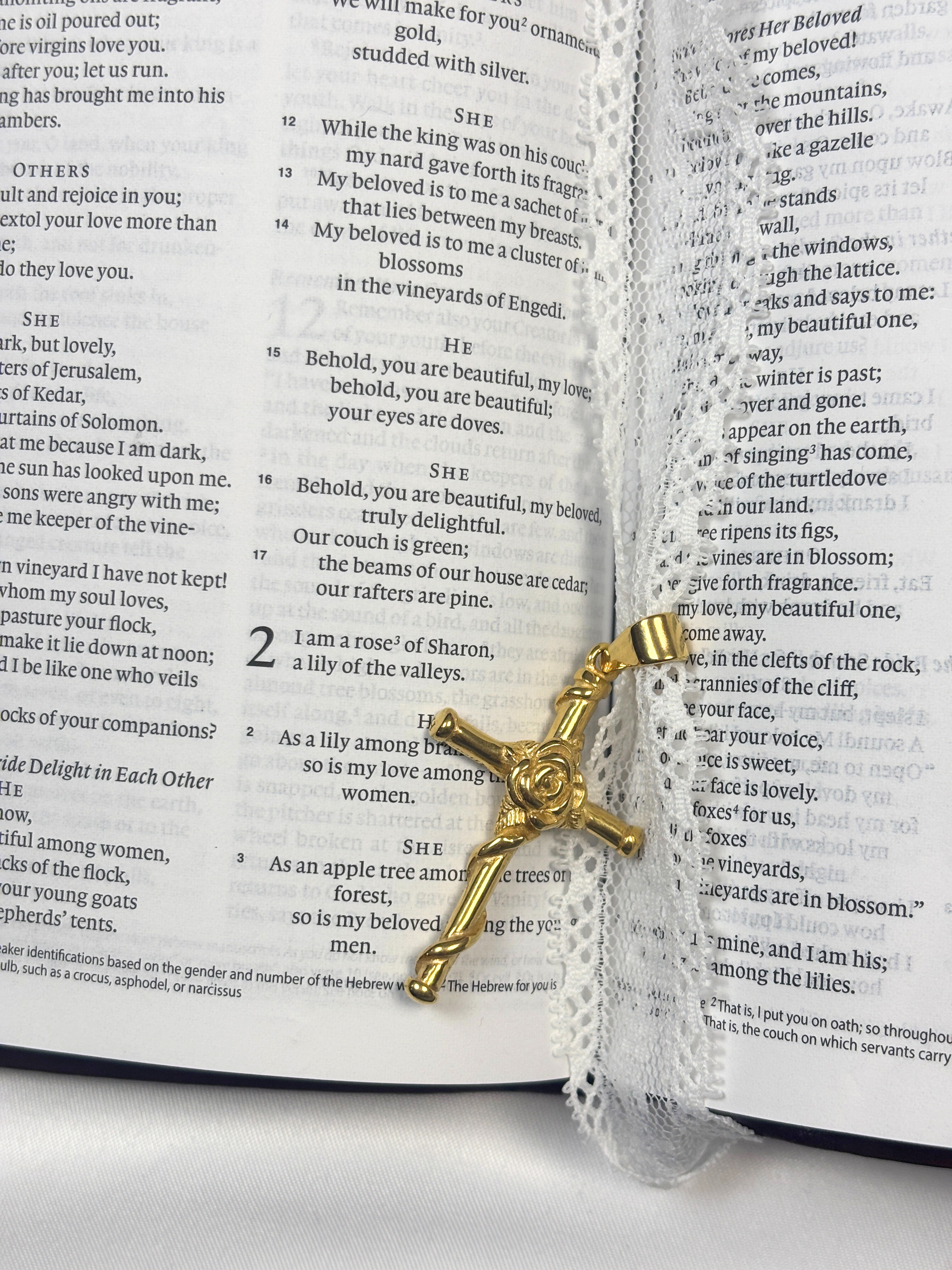 Rose of Sharon Lace Choker Necklace