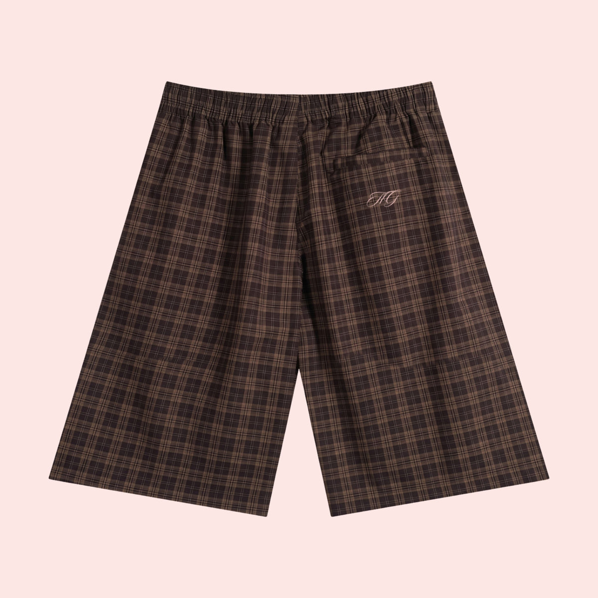 God's Girl Plaid Wide Leg Shorts