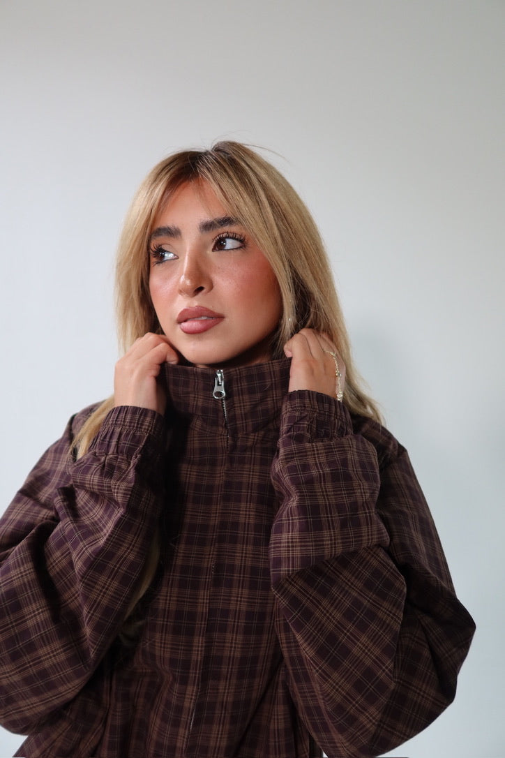 God's Girl Plaid Track Jacket