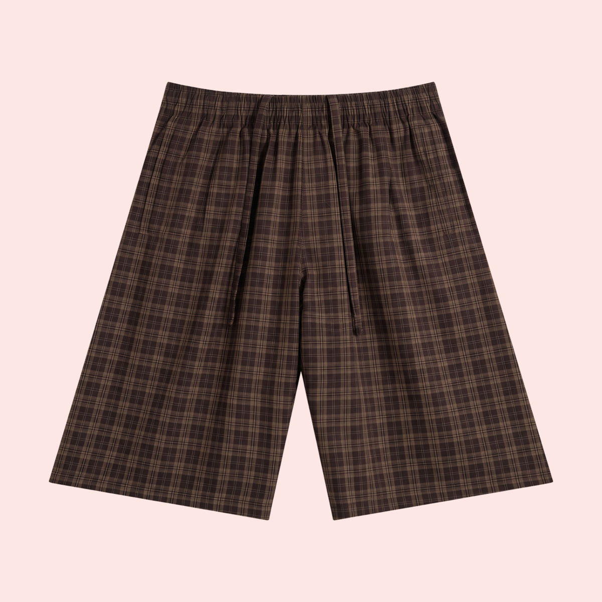 God's Girl Plaid Wide Leg Shorts
