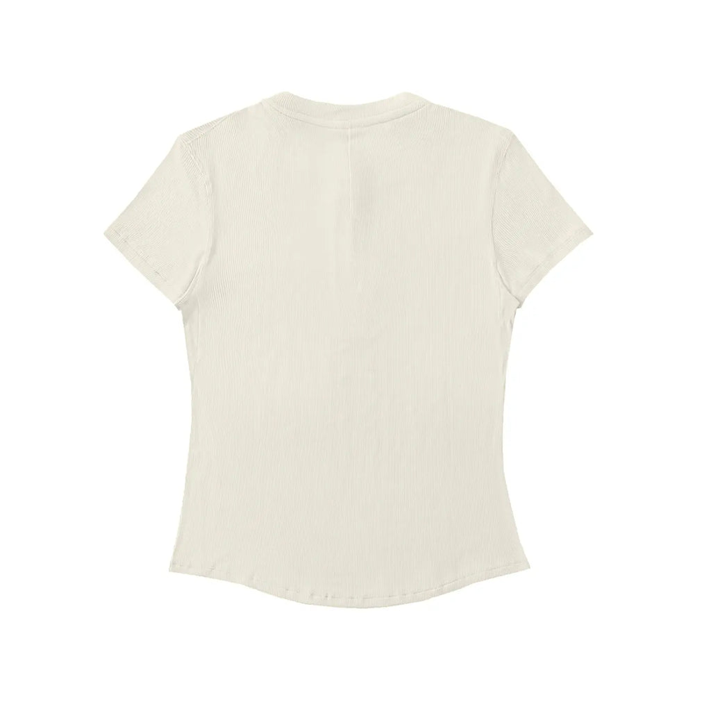 Short sleeve top,Baby Tee,Henley