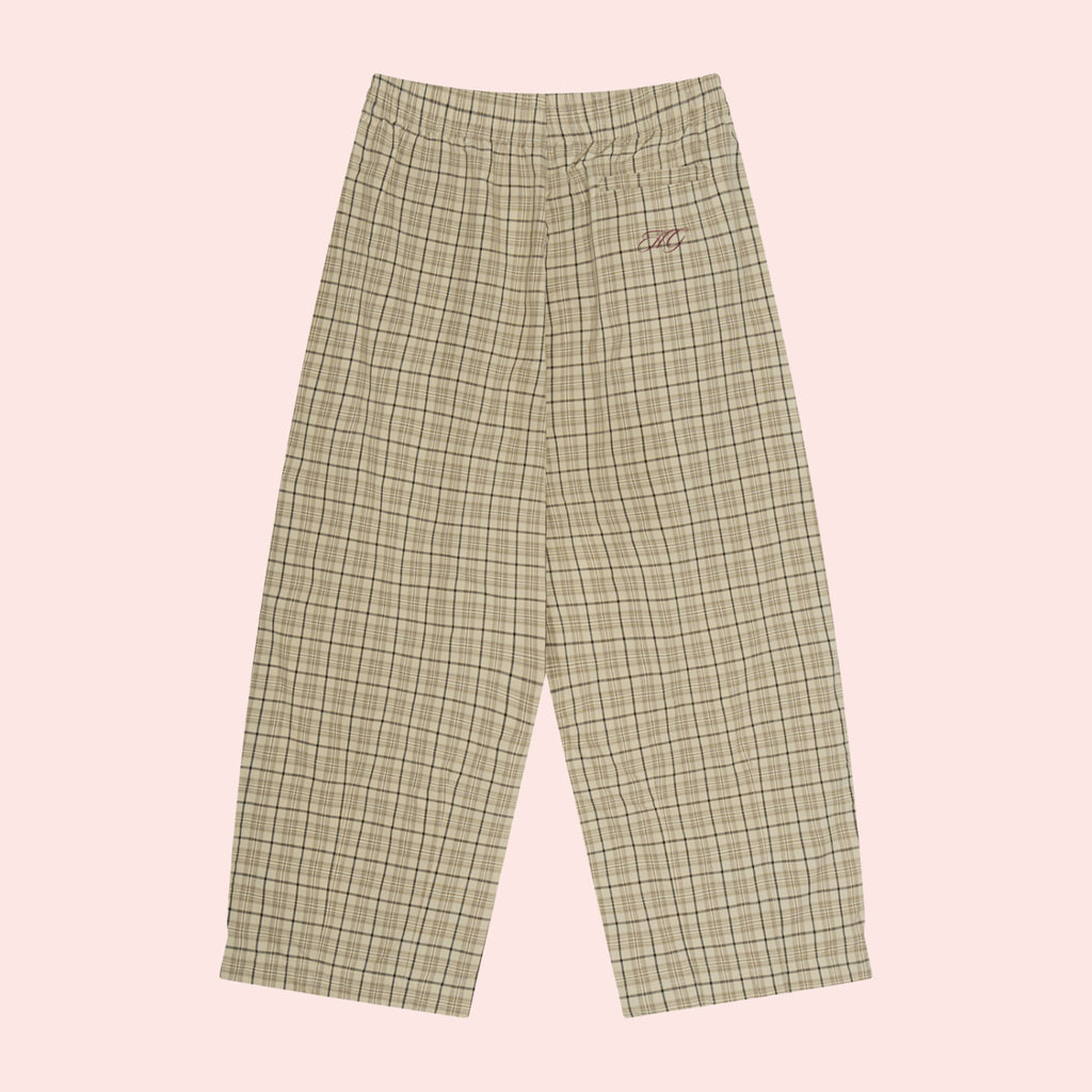 God's Girl Plaid Wide Leg Trouser