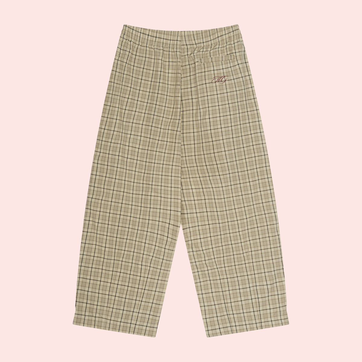 God's Girl Plaid Wide Leg Trouser