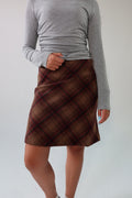 Homeroom Plaid Midi Skirt