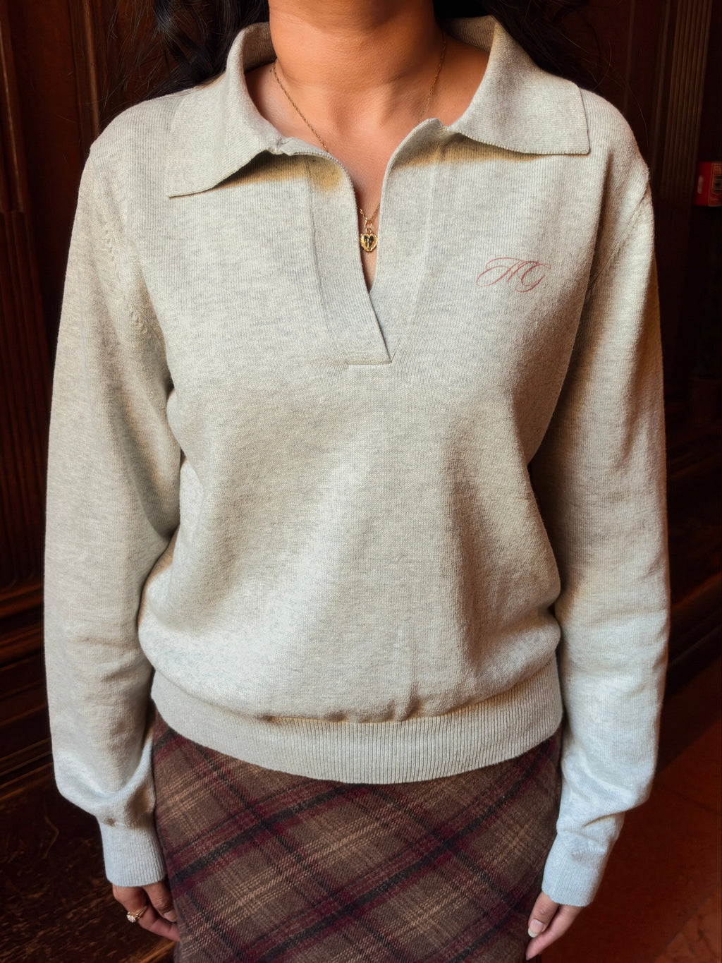 HG Collared Knit Sweater